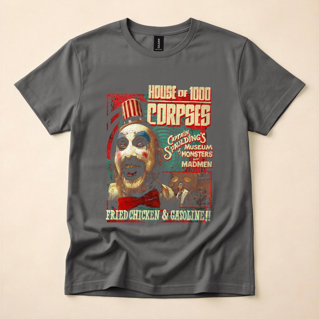 Rob Zombie Captain Spaulding Horror Clown Halloween T-Shirt - photo 5