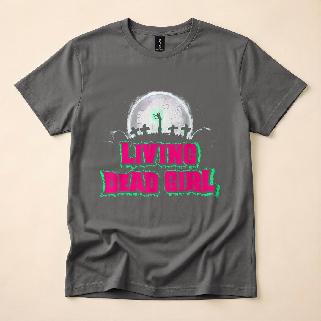 Living Dead Girl Zombie Horror Halloween T-Shirt - photo 5