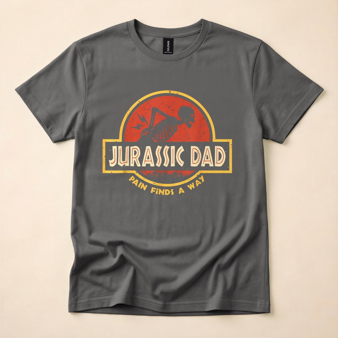 Pain Finds a Way Back Pain Skeleton T-Shirt, Funny Halloween Dad Gift Tee - photo 5