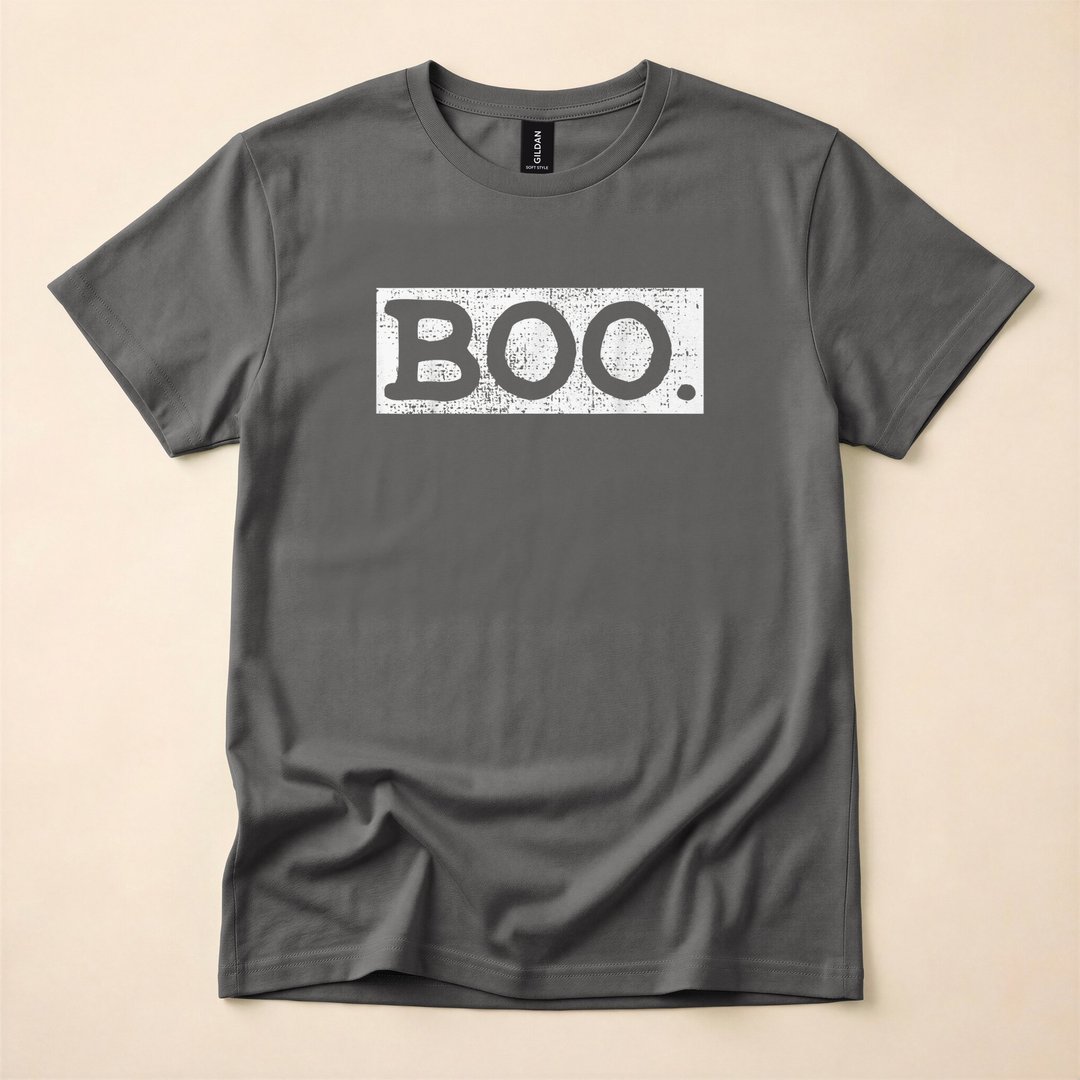 Vintage Boo Retro Halloween Ghost T-Shirt - photo 5