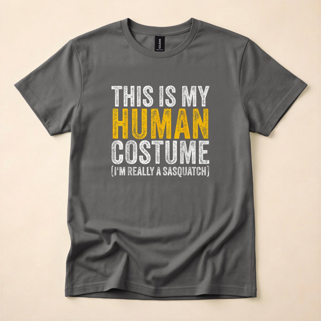 This Is My Human Costume I'm Really a Sasquatch T-Shirt - photo 5