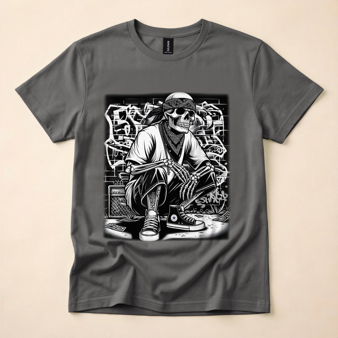 Cholo Chicano Skeleton Con Safos Calavera T-Shirt - photo 5