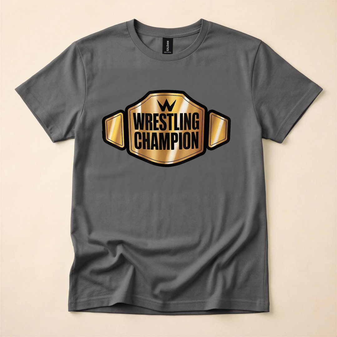 Champion Wrestling Belt Funny Halloween Costume T-Shirt - photo 5