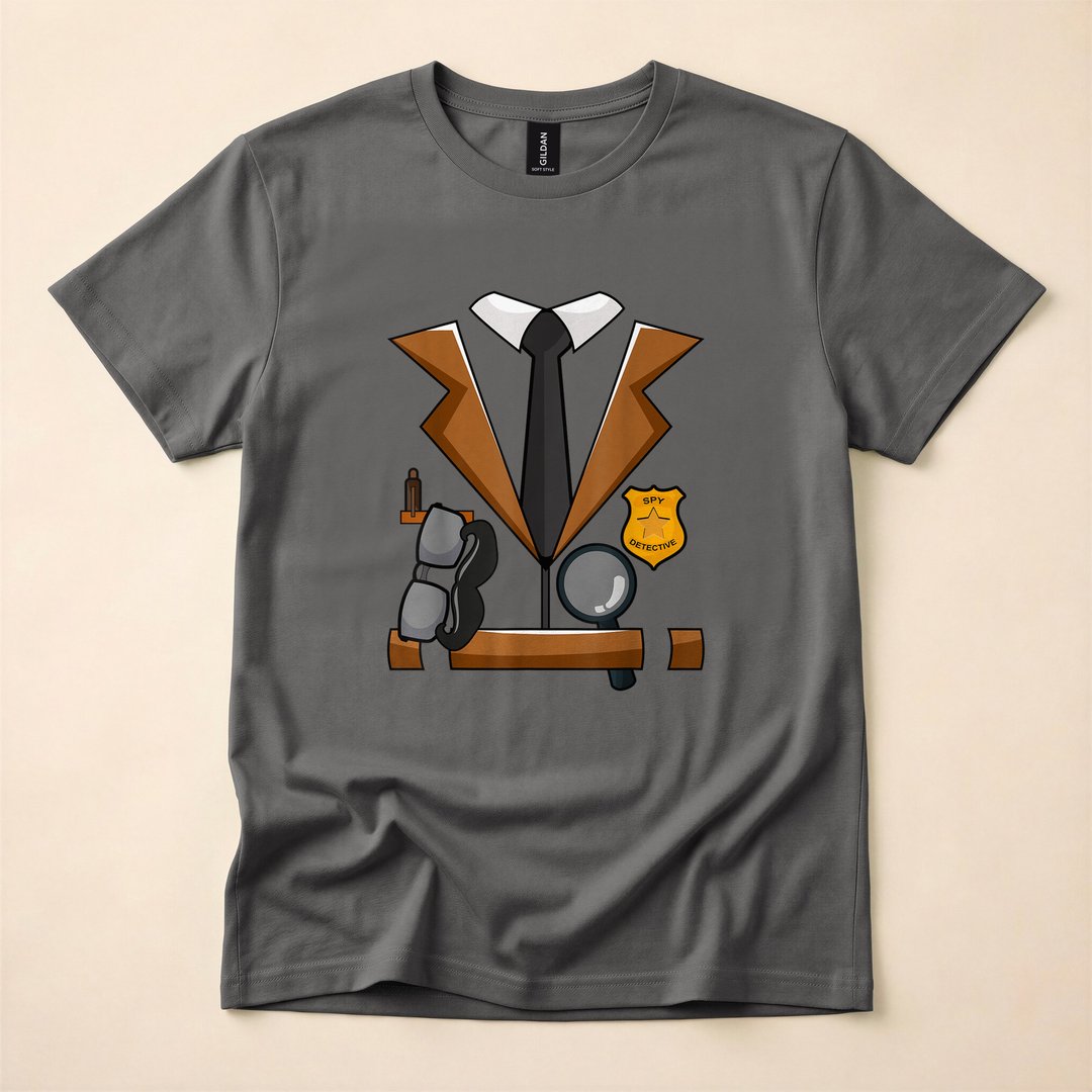 Spy Detective Halloween Costume Investigator T-Shirt - photo 5