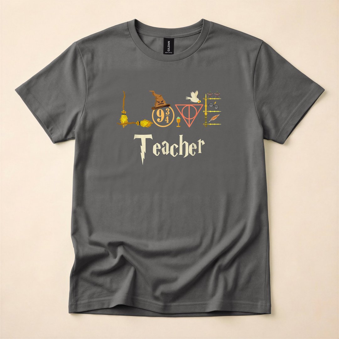 Teacher Wizard School of Magic Halloween T-Shirt - photo 5