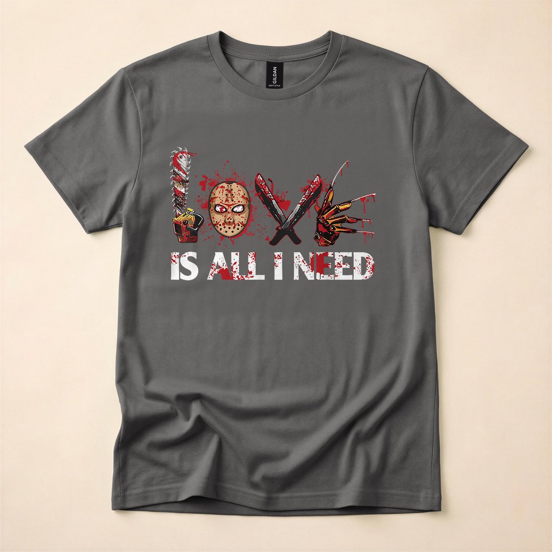 All I Need Is Halloween and Scary Horror Movies T-Shirt - photo 5