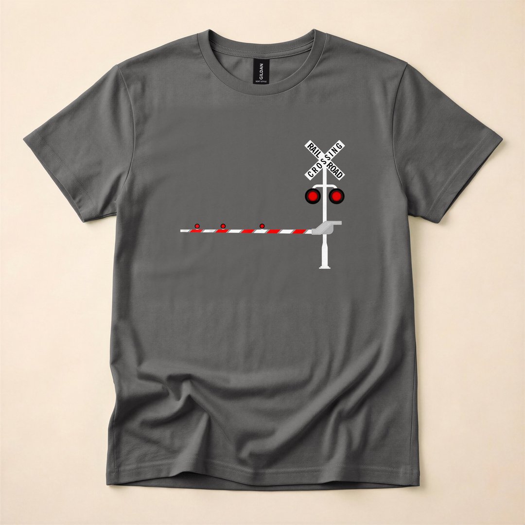 Railroad Crossing Sign DIY Halloween Costume T-Shirt - photo 5