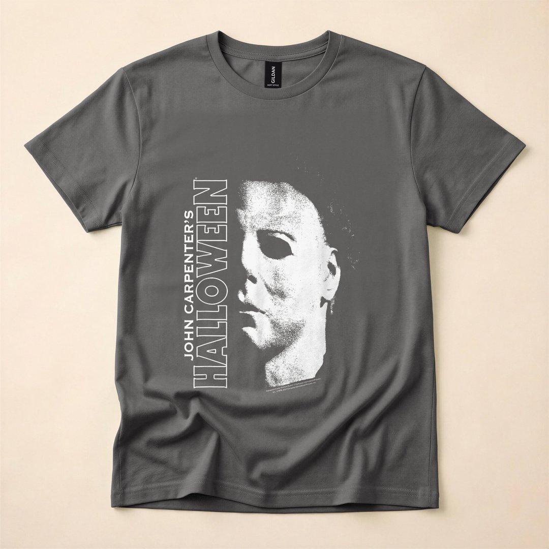 Michael Myers Large Face Horror Halloween T-Shirt - photo 5