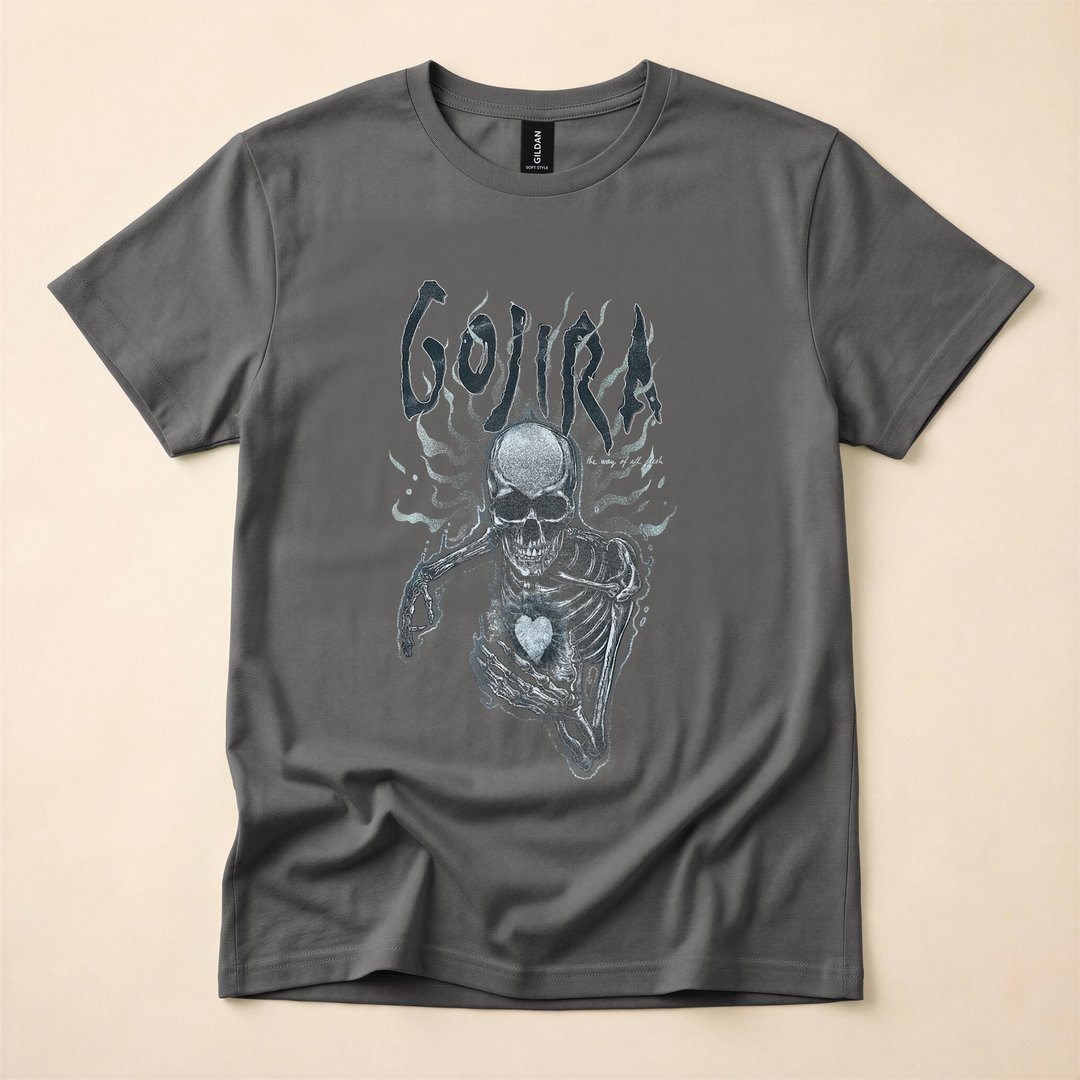 Anatomical Skeleton Heart X-Ray Halloween T-Shirt - photo 5