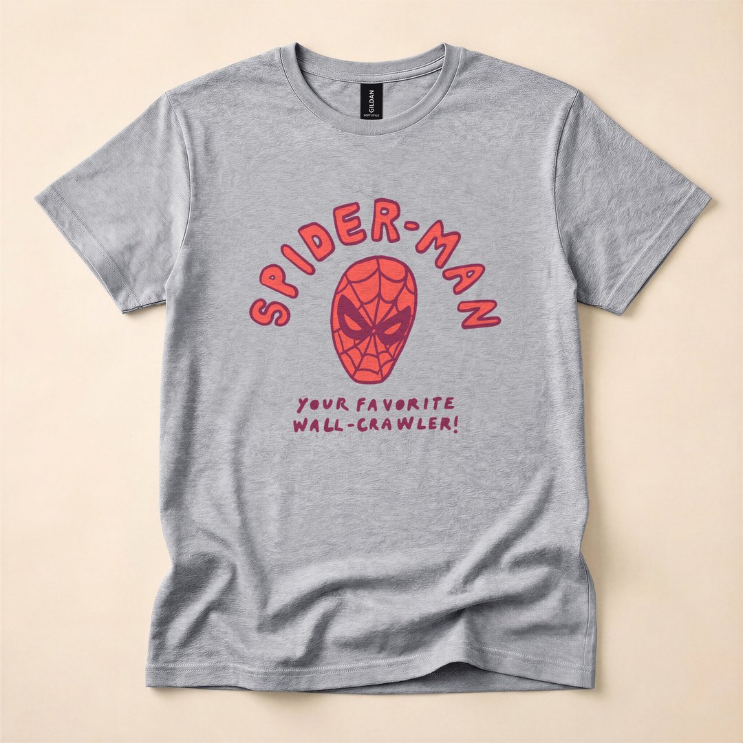 Spider-Man Hand-Drawn Mask Wall-Crawler T-Shirt - photo 1