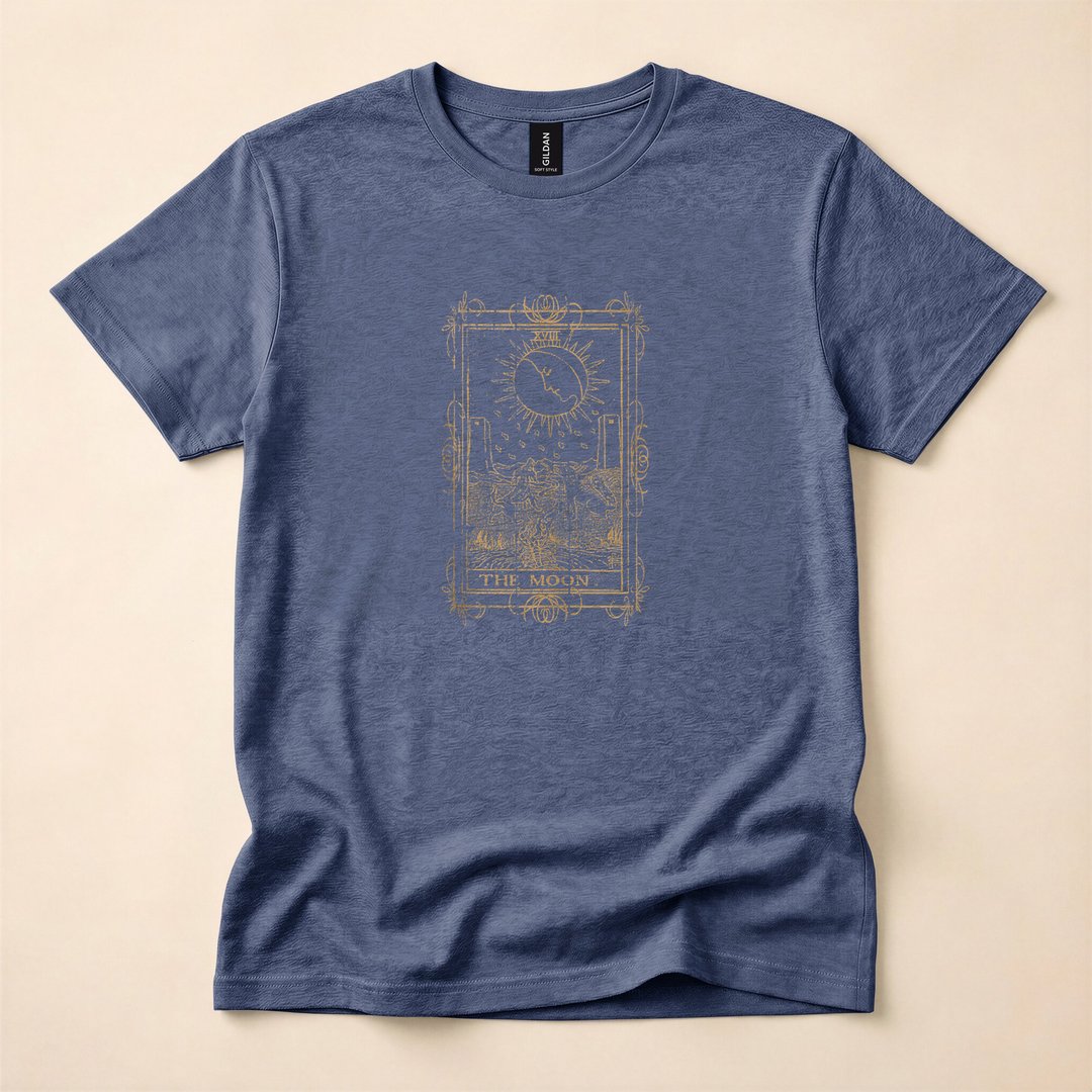 Goth Tarot Card the Moon Witchy Occult T-Shirt