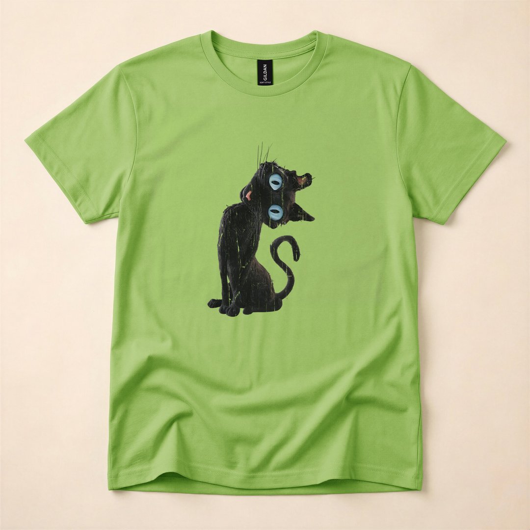 Creepy Cute Cat Coraline Meme Halloween T-Shirt