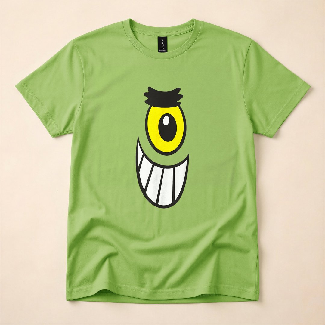 SpongeBob Plankton Big Face Halloween Costume T-Shirt