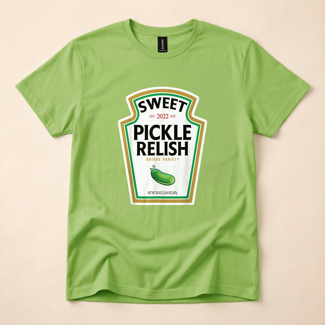 Sweet Green Pickle Relish Funny Halloween Costume T-Shirt
