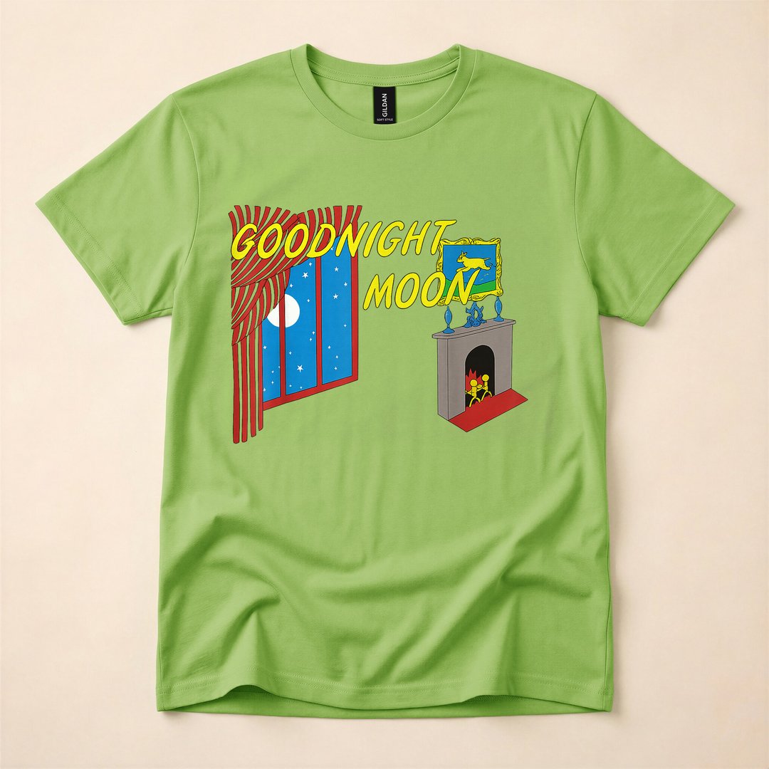 Goodnight Full Moon Halloween Costume T-Shirt, Spooky Season Graphic Tee Gift