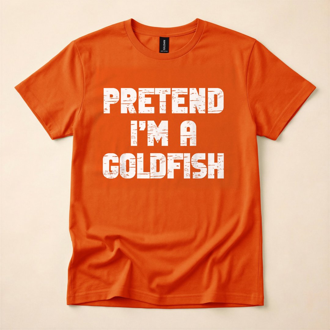 Pretend I'm a Goldfish Lazy Halloween Costume T-Shirt