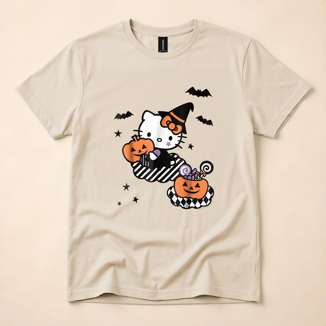 Hello Kitty Trick or Treat Halloween T-Shirt