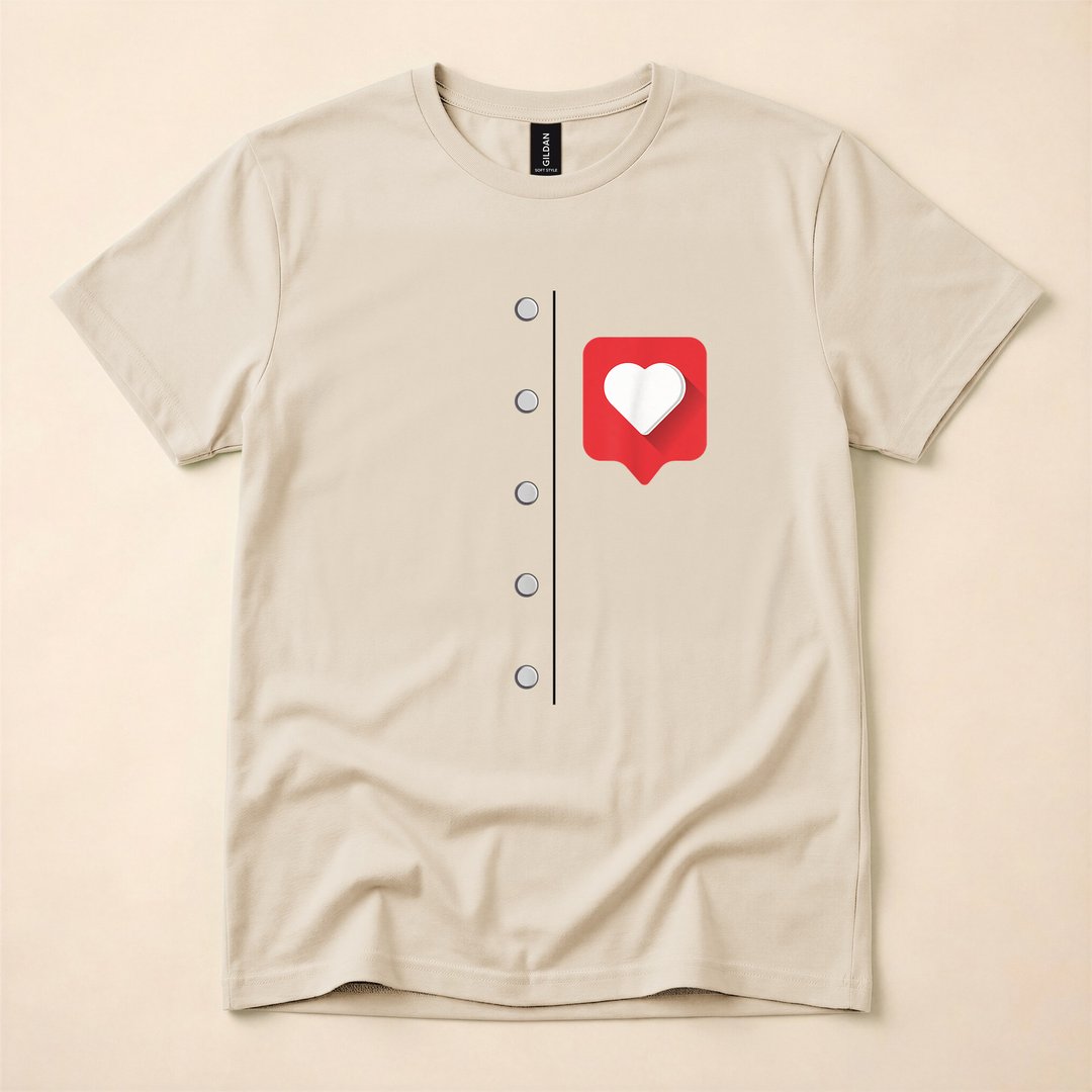 Retro Tin Man DIY Halloween Costume Heart T-Shirt