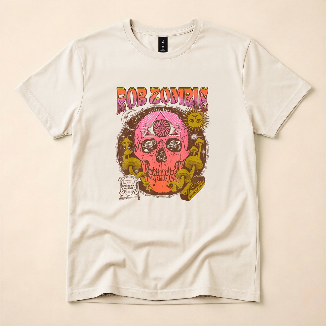 Rob Zombie LSD Skull Horror Rock T-Shirt