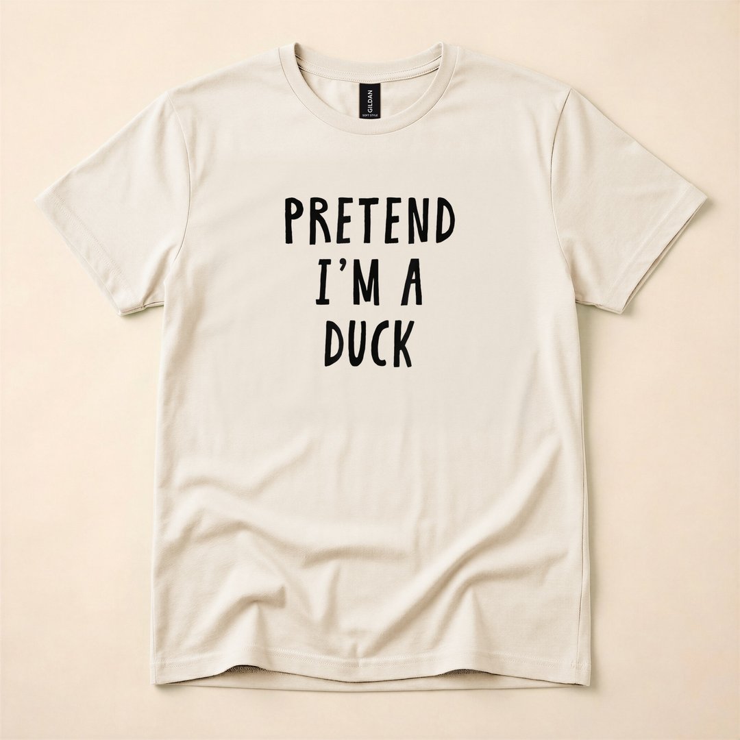 Pretend I'm a Duck Funny Last-Minute Halloween Costume T-Shirt