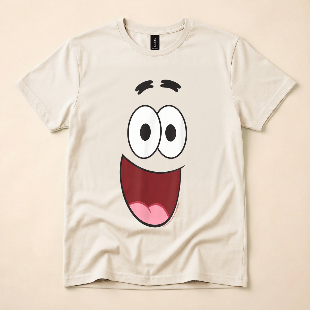 SpongeBob Patrick Smiling Face Halloween Costume T-Shirt