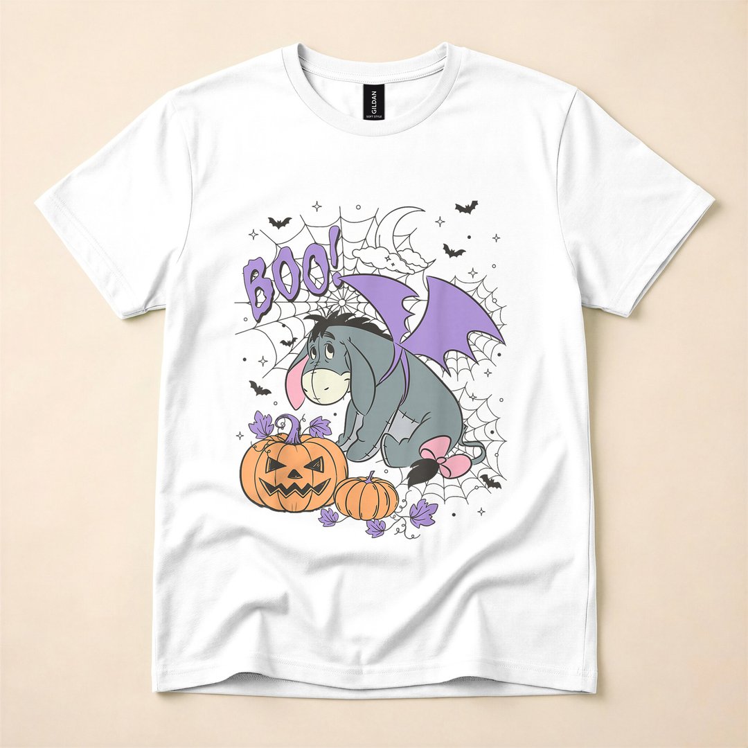 Winnie the Pooh Eeyore Boo Bat Costume Halloween T-Shirt