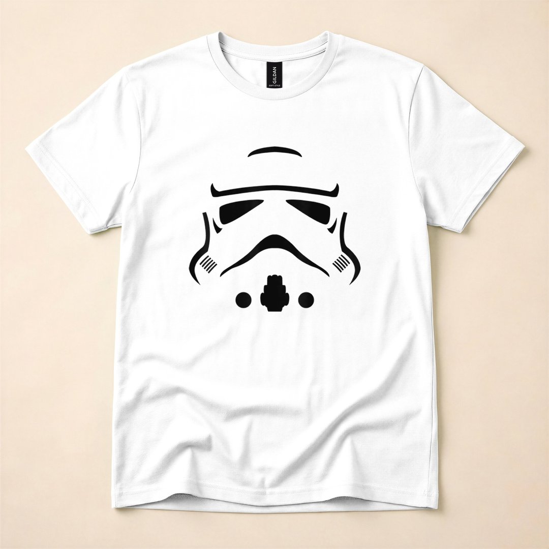 Star Wars Stormtrooper Big Face Halloween Costume T-Shirt