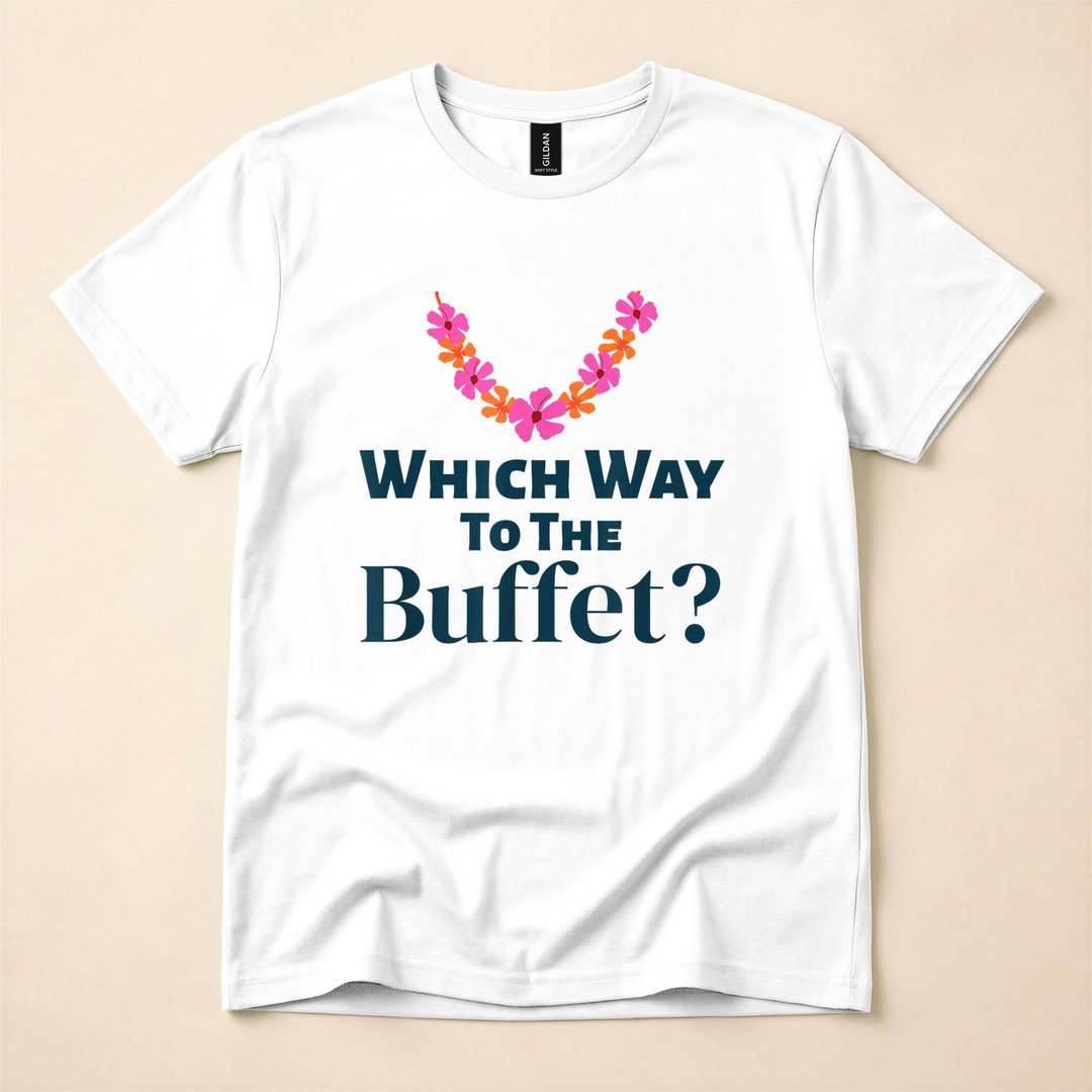 Tacky Tourist Which Way to the Buffet Halloween Costume T-Shirt
