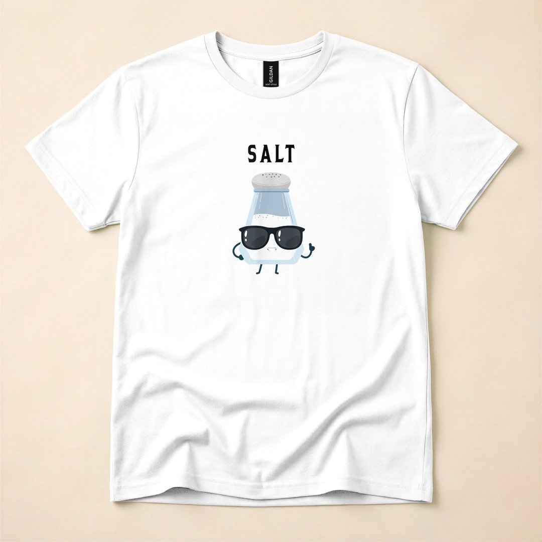 Salt and Pepper Matching Halloween Costume T-Shirt - photo 1