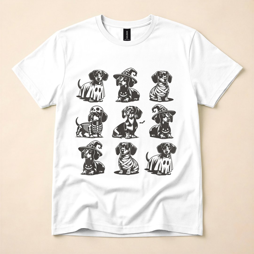 Dachshund Halloween Spooky Wiener Dog T-Shirt