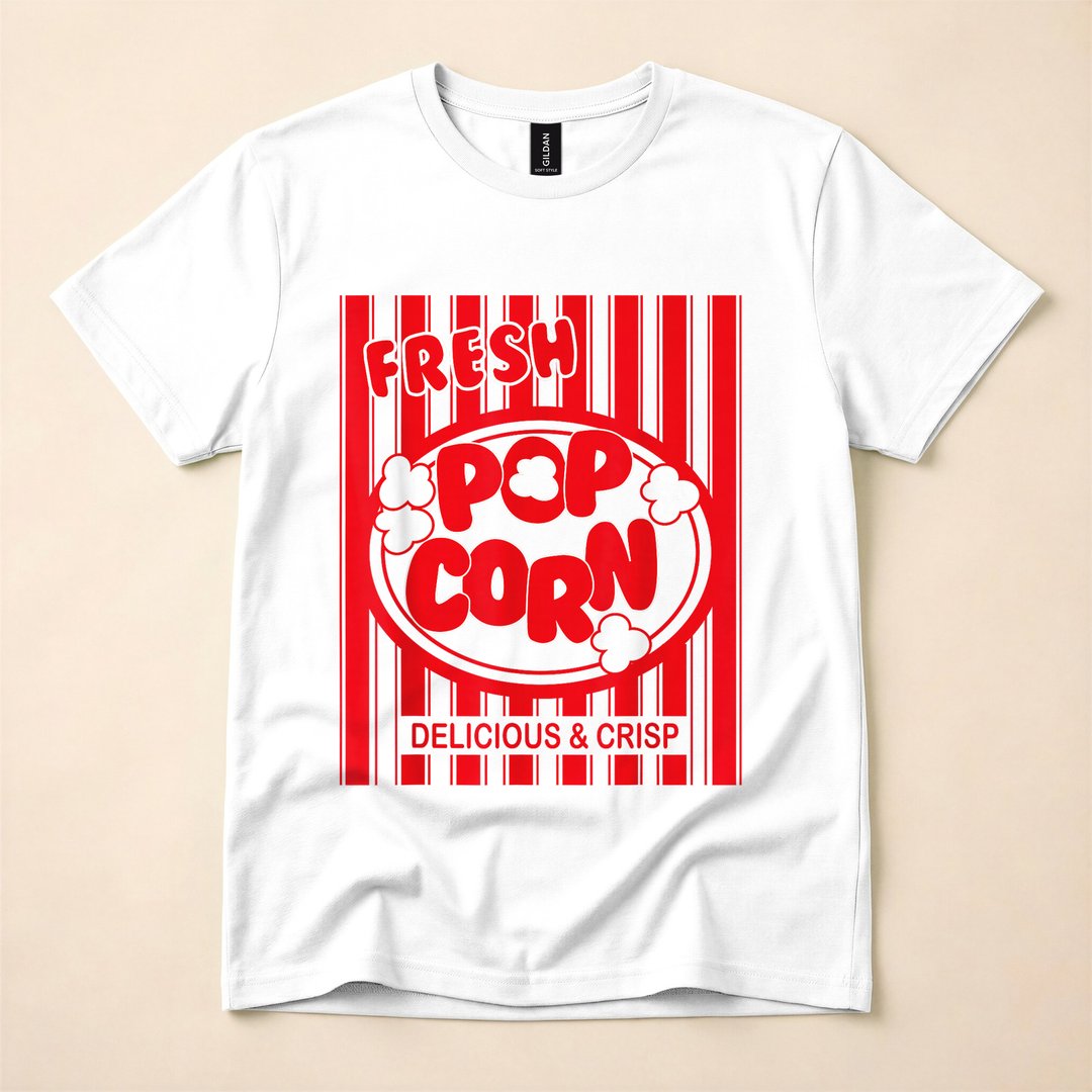 Fresh Popcorn Bag Funny Halloween Costume T-Shirt