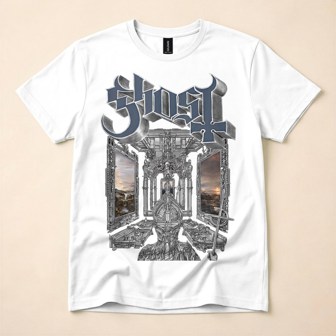 Ghost Band Skeletá Album Cover Occult Tank Top