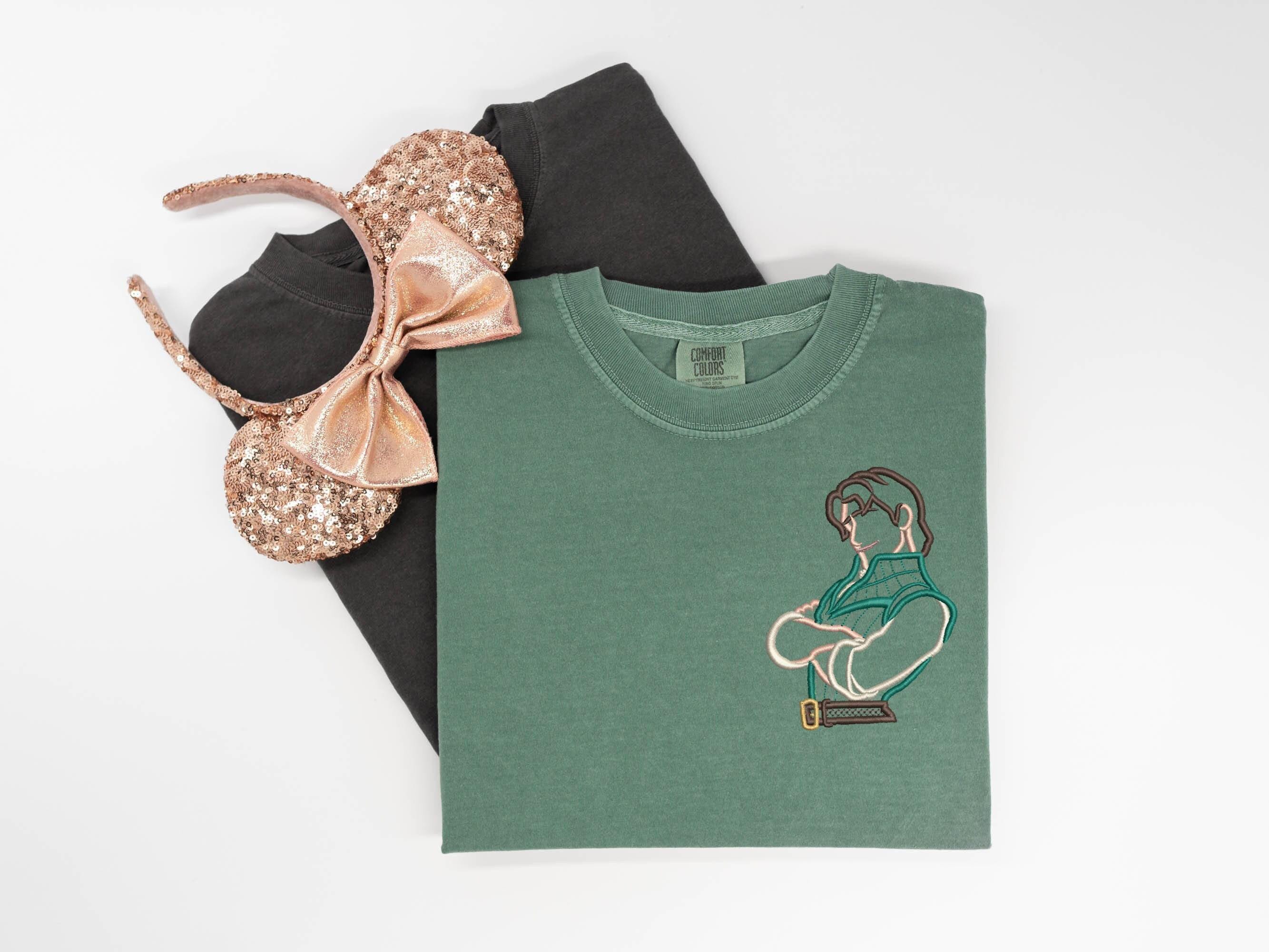 Embroidered Flynn Rider and Rapunzel T-Shirt from Tangled – Disney Prince Shirt and Tank Top for Fans