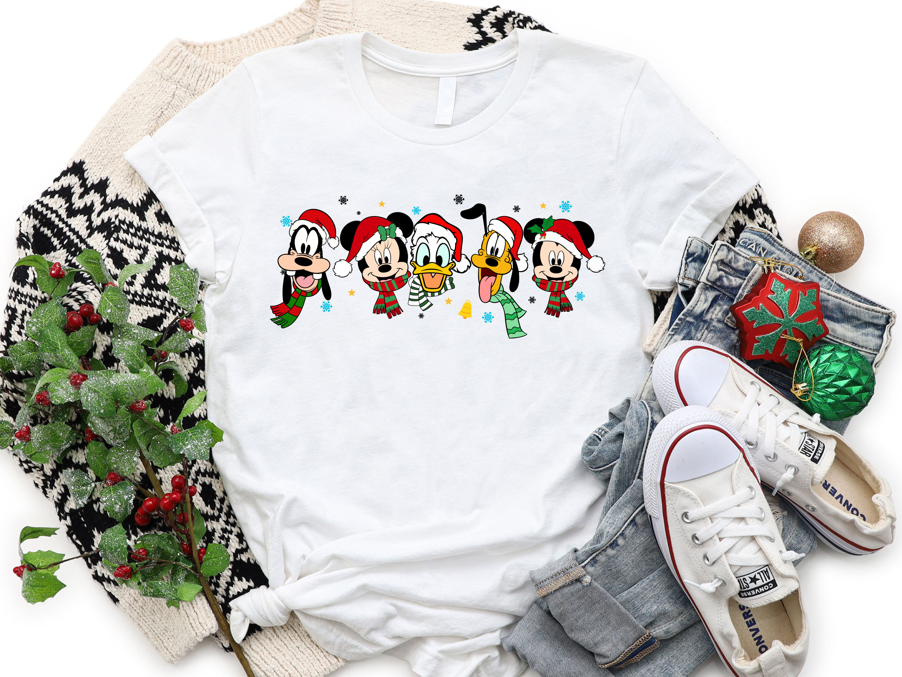 Disney Mickey and Friends Christmas Shirt for Matching Family and Couples – Holiday T-Shirt and Christmas Pajamas - photo 4