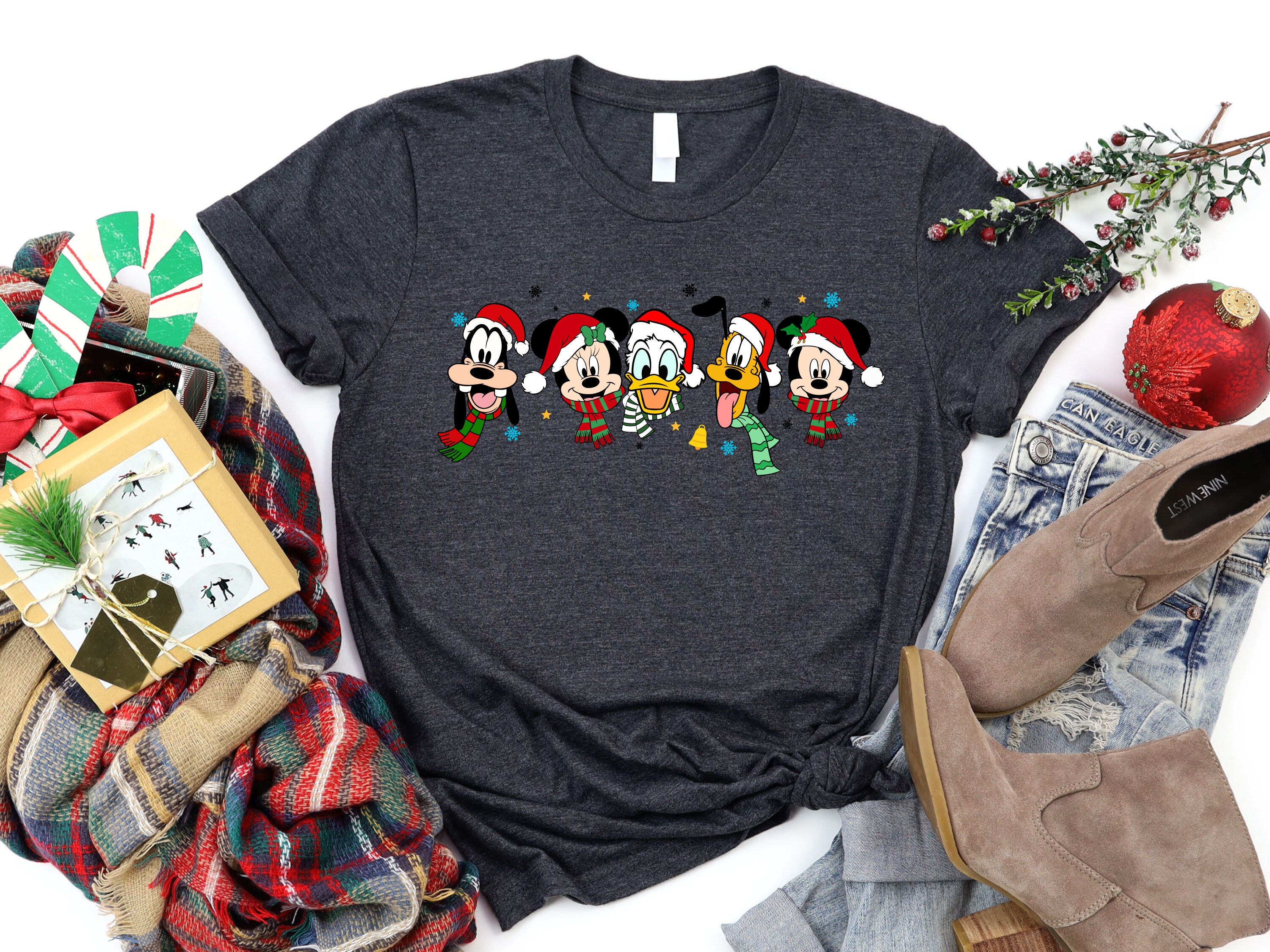 Disney Mickey and Friends Christmas Shirt for Matching Family and Couples – Holiday T-Shirt and Christmas Pajamas - photo 7