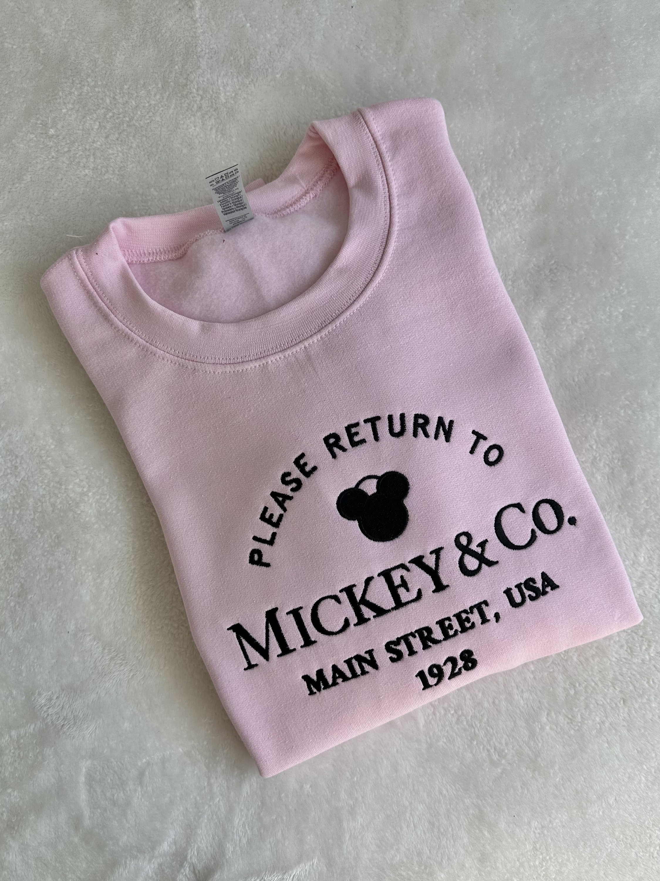 Return to Minnie Mickey and Co Embroidered Sweatshirt – Cute Theme Park Vacation Trip Shirt - photo 5