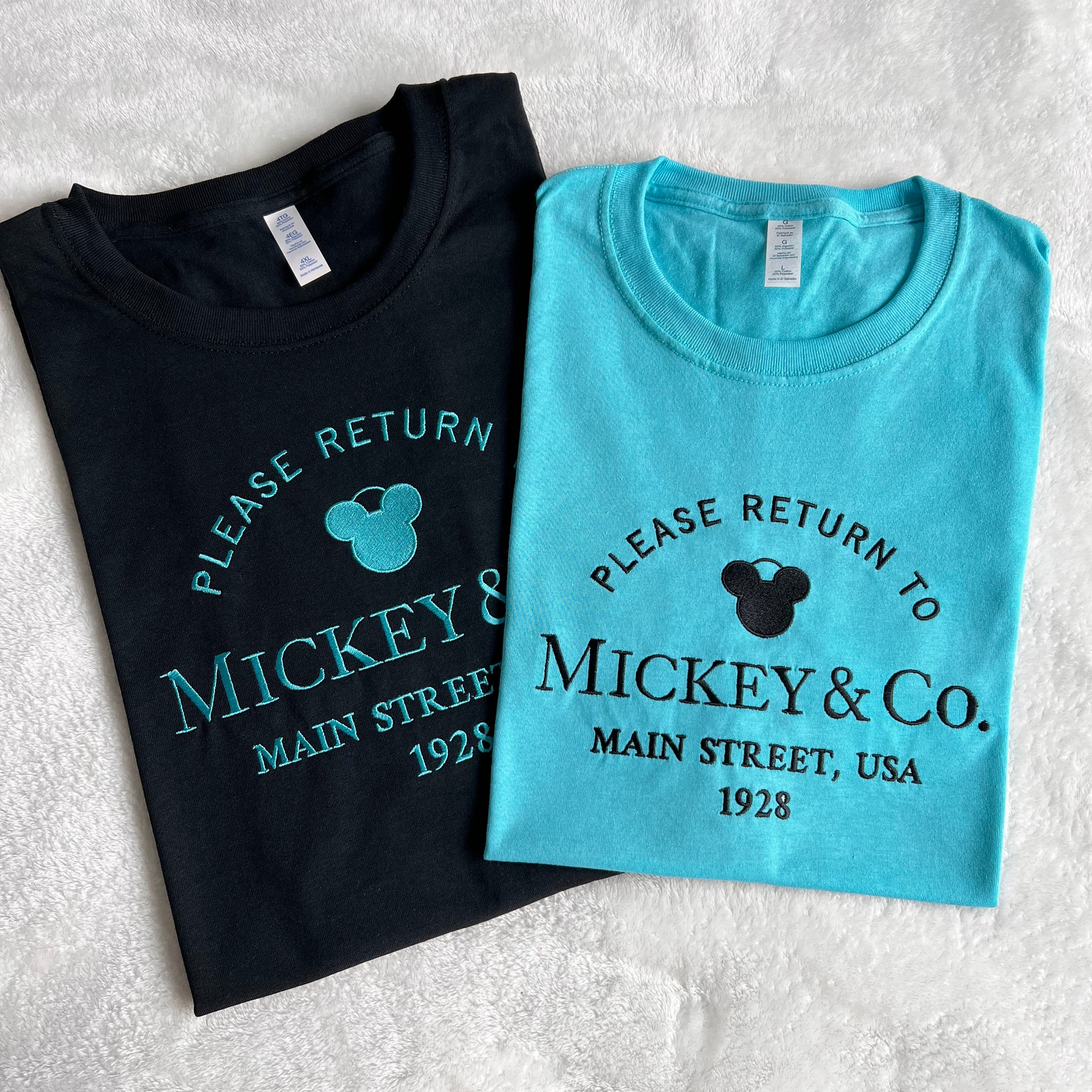 Return to Minnie Mickey and Co Embroidered T-Shirt in Plus Size – Cute Theme Park Vacation Trip Shirt