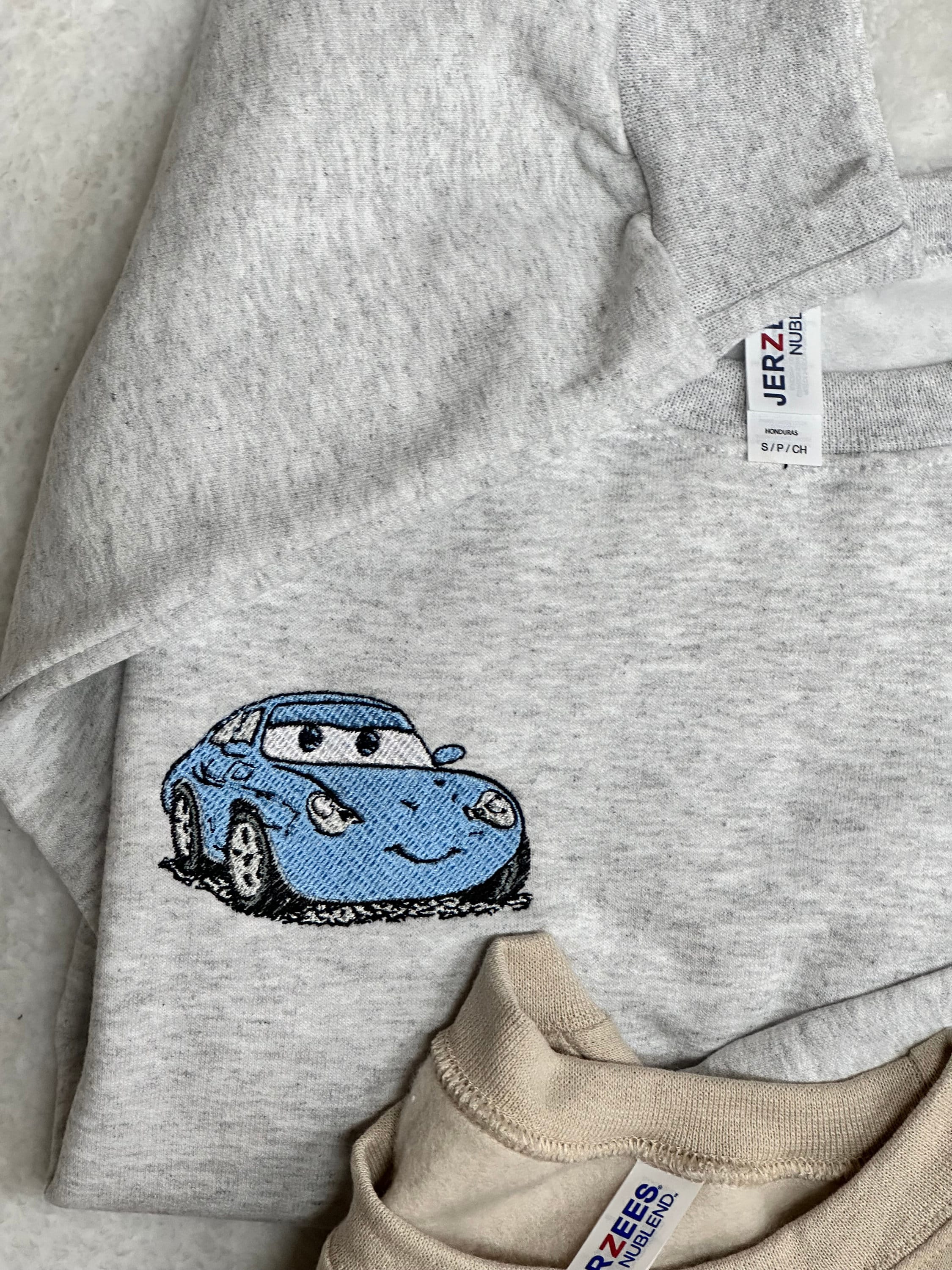 Disney Cars Embroidered Couples Hoodie Sweatshirt with Lightning McQueen and Mater in 50/50 Cotton Polyester - photo 4