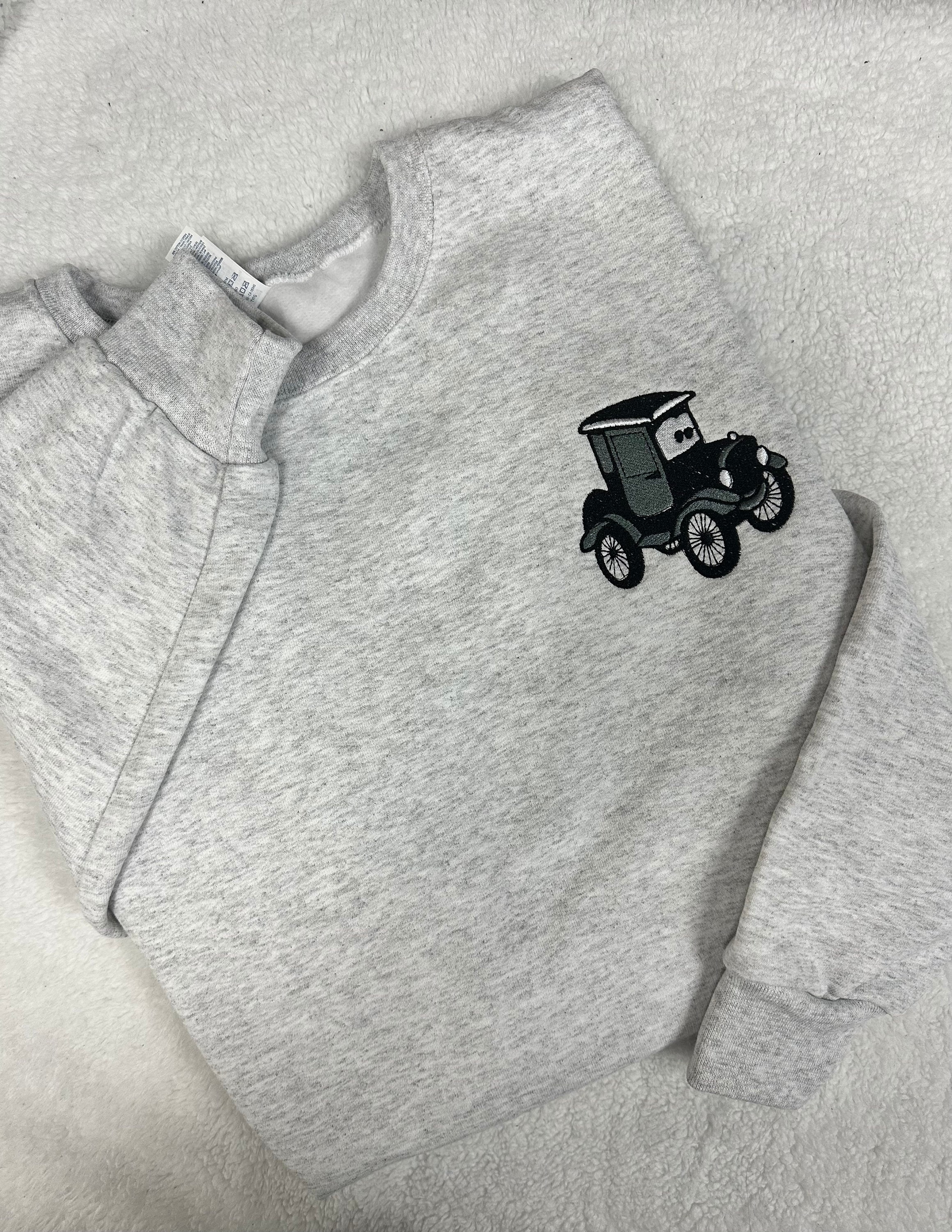 Disney Cars Embroidered Couples Hoodie Sweatshirt with Lightning McQueen and Mater in 50/50 Cotton Polyester - photo 5