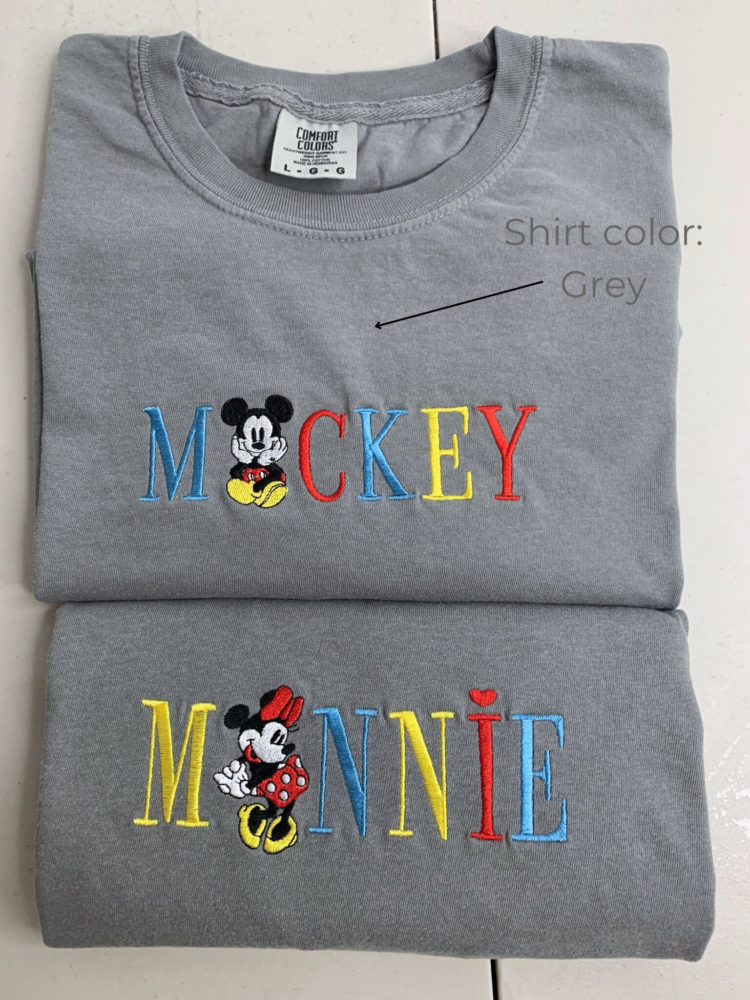 Vintage Minnie Embroidered Tee – Retro Minnie Mouse Embroidery T-Shirt for Everyday and Vacation Wear - photo 5