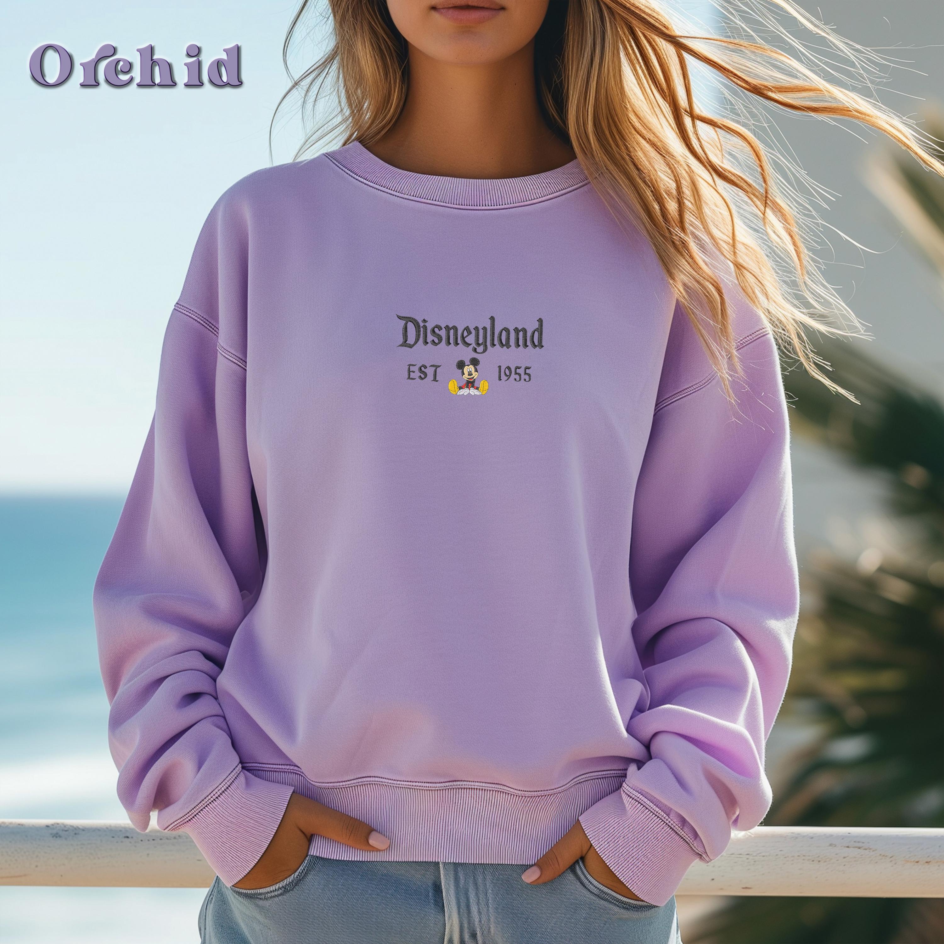 Embroidered Disneyland Est 1955 Sweatshirt with Mickey and Friends – Disneyland Trip Vacation T-Shirt and Sweater - photo 8