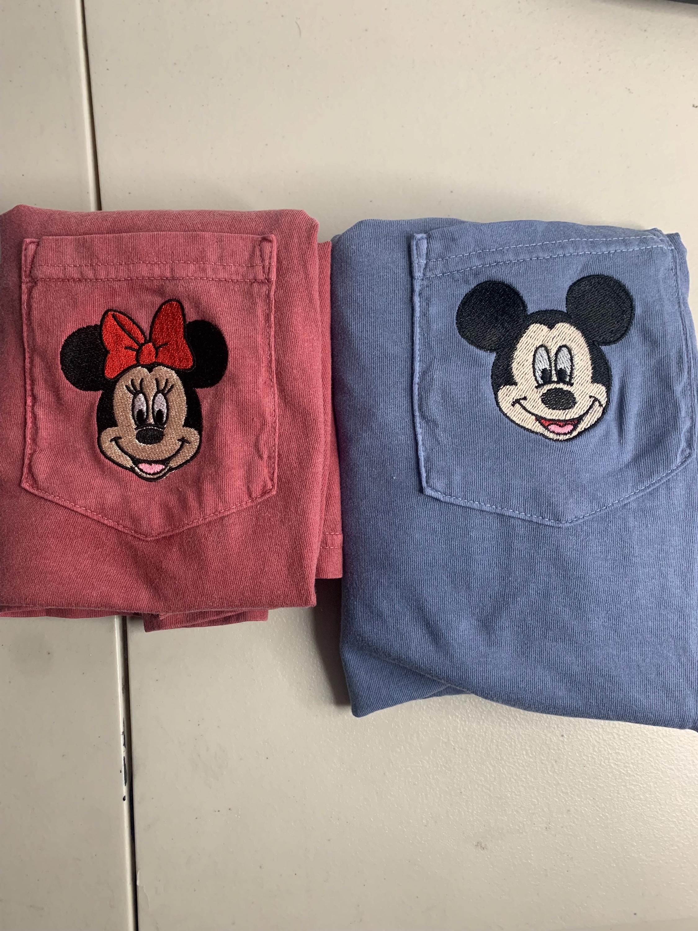 Vintage Mickey and Friends Embroidered Pocket Tee – Retro Embroidery T-Shirt for Everyday and Park Wear - photo 4