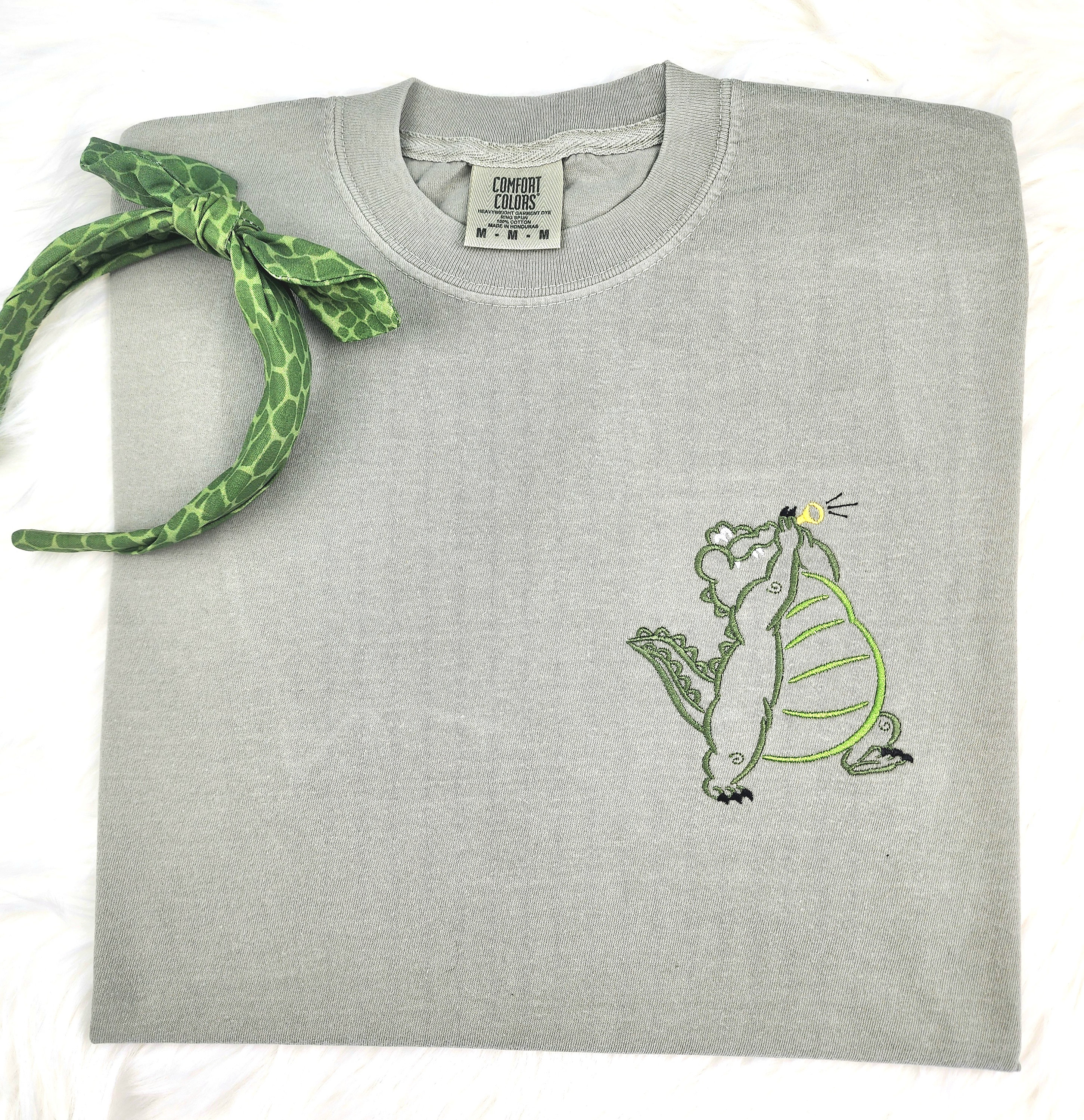 Embroidered Louis Shirt from The Princess and the Frog – Disney Tiana Embroidery Tee for Fans
