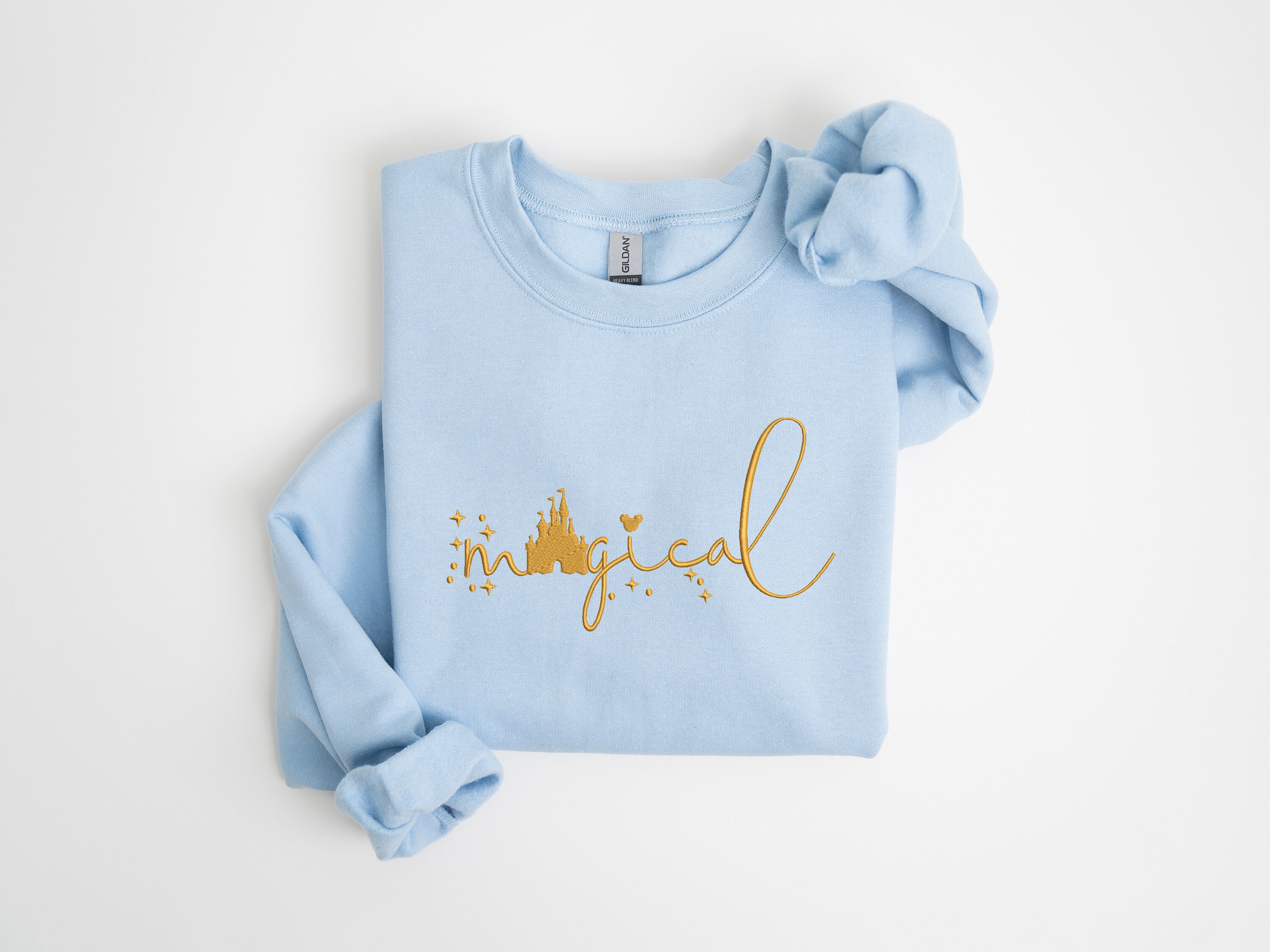 Embroidered Disney Magical Shirt with Mickey and Minnie – Disney World Family Tee for Everyday Park Wear - photo 2
