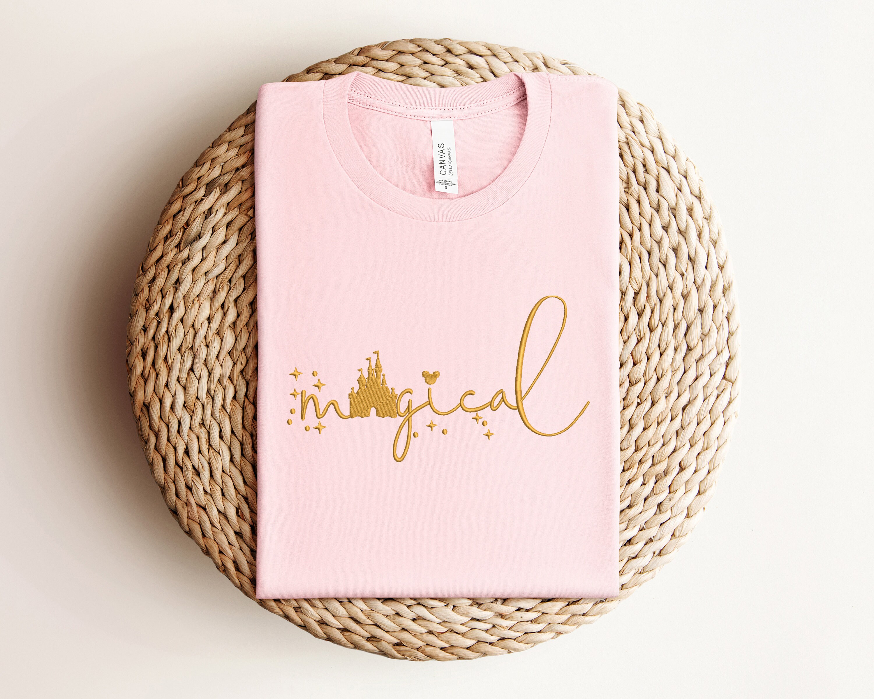 Embroidered Disney Magical Shirt with Mickey and Minnie – Disney World Family Tee for Everyday Park Wear - photo 5