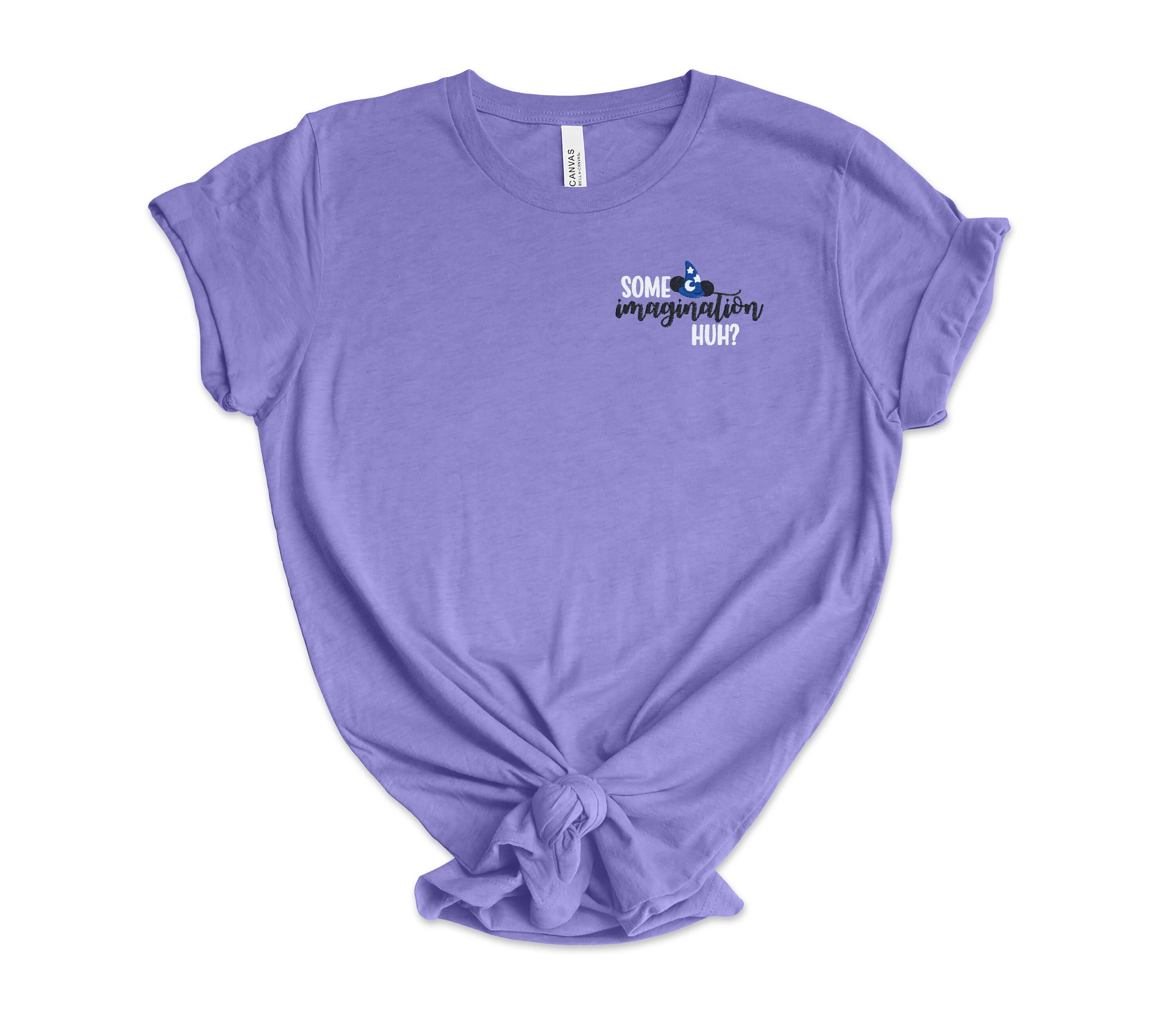 Some Imagination Huh Embroidered Unisex Tee – Fantasmic Shirt for Disney World, Disneyland and Hollywood Studios - photo 5