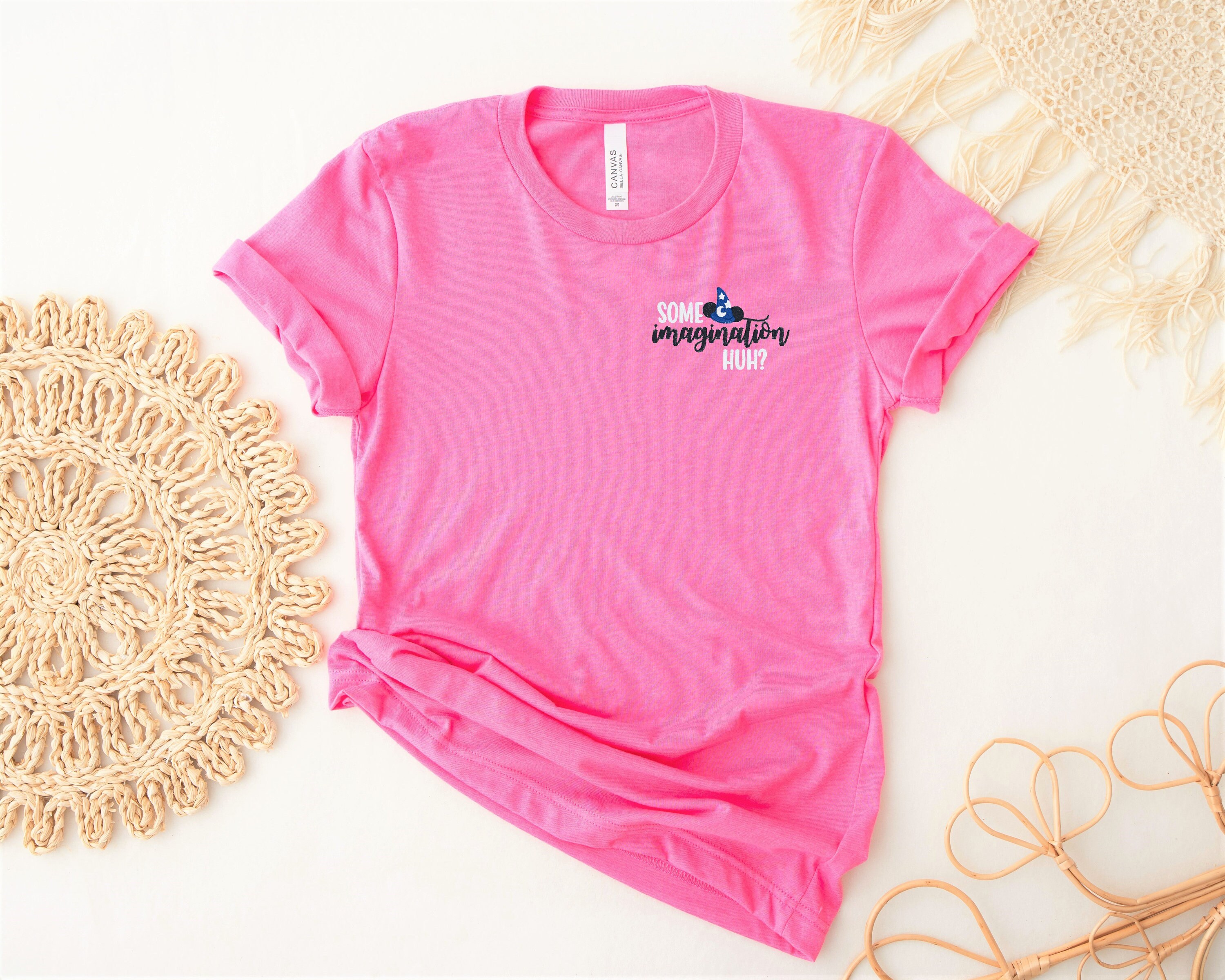 Some Imagination Huh Embroidered Unisex Tee – Fantasmic Shirt for Disney World, Disneyland and Hollywood Studios - photo 6