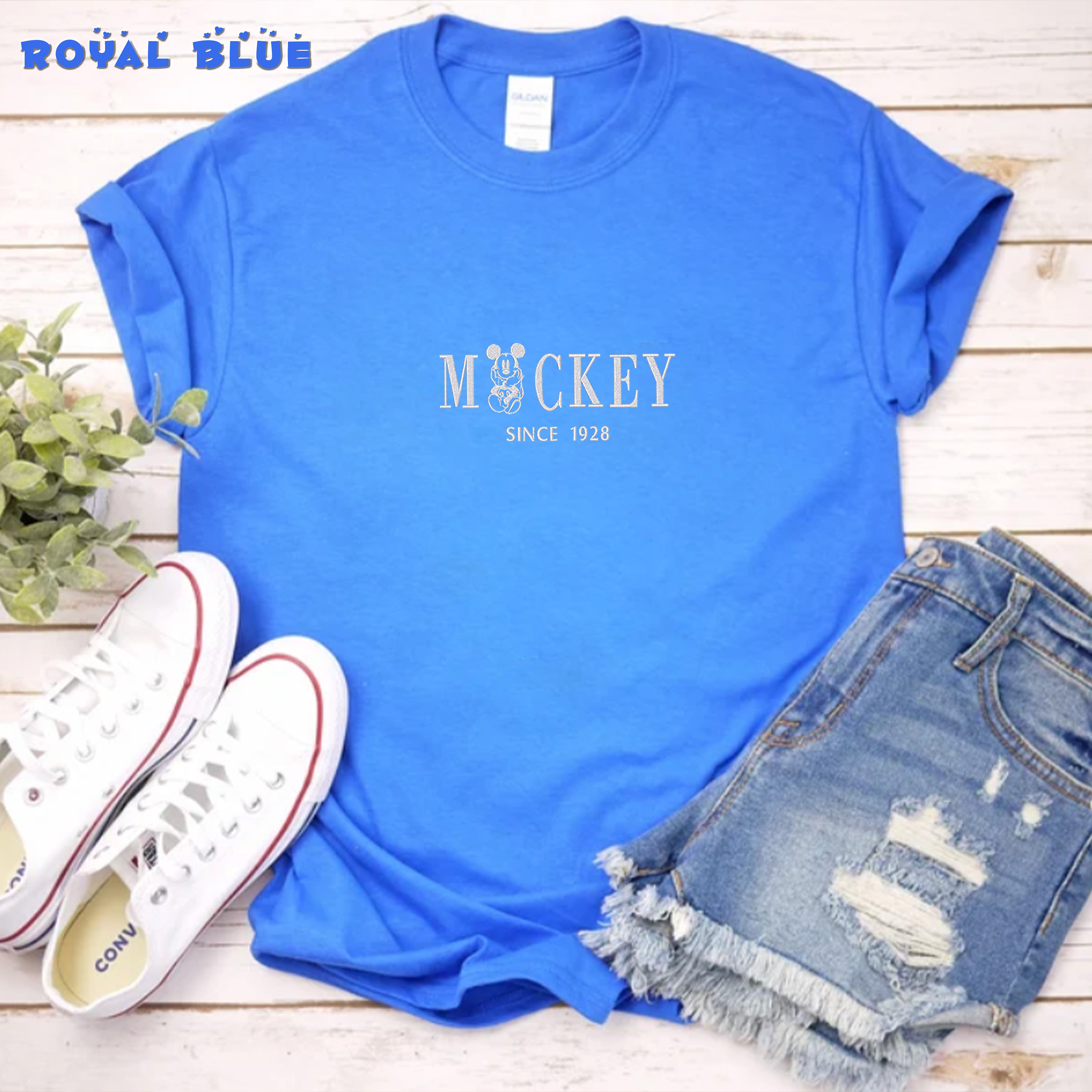 Embroidered Retro Mickey Mouse Shirt – Vintage Disney Vacation Tee for Disneyland and Magic Kingdom - photo 7