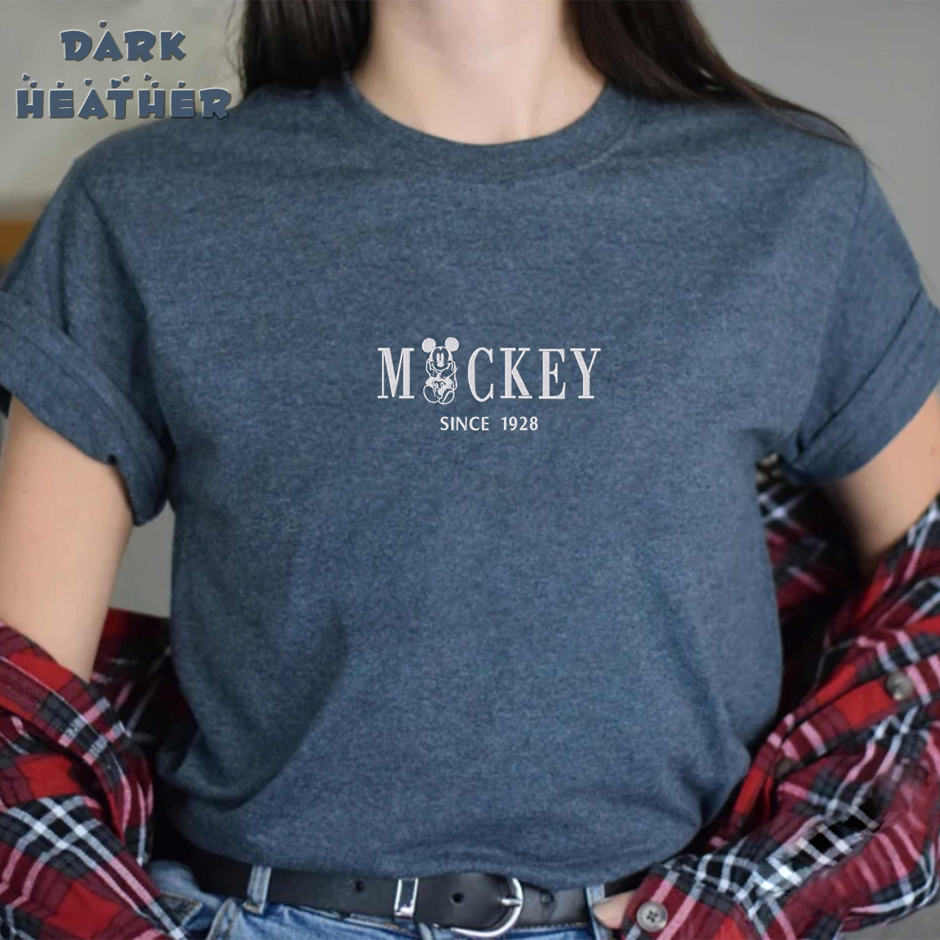 Embroidered Retro Mickey Mouse Shirt – Vintage Disney Vacation Tee for Disneyland and Magic Kingdom - photo 9