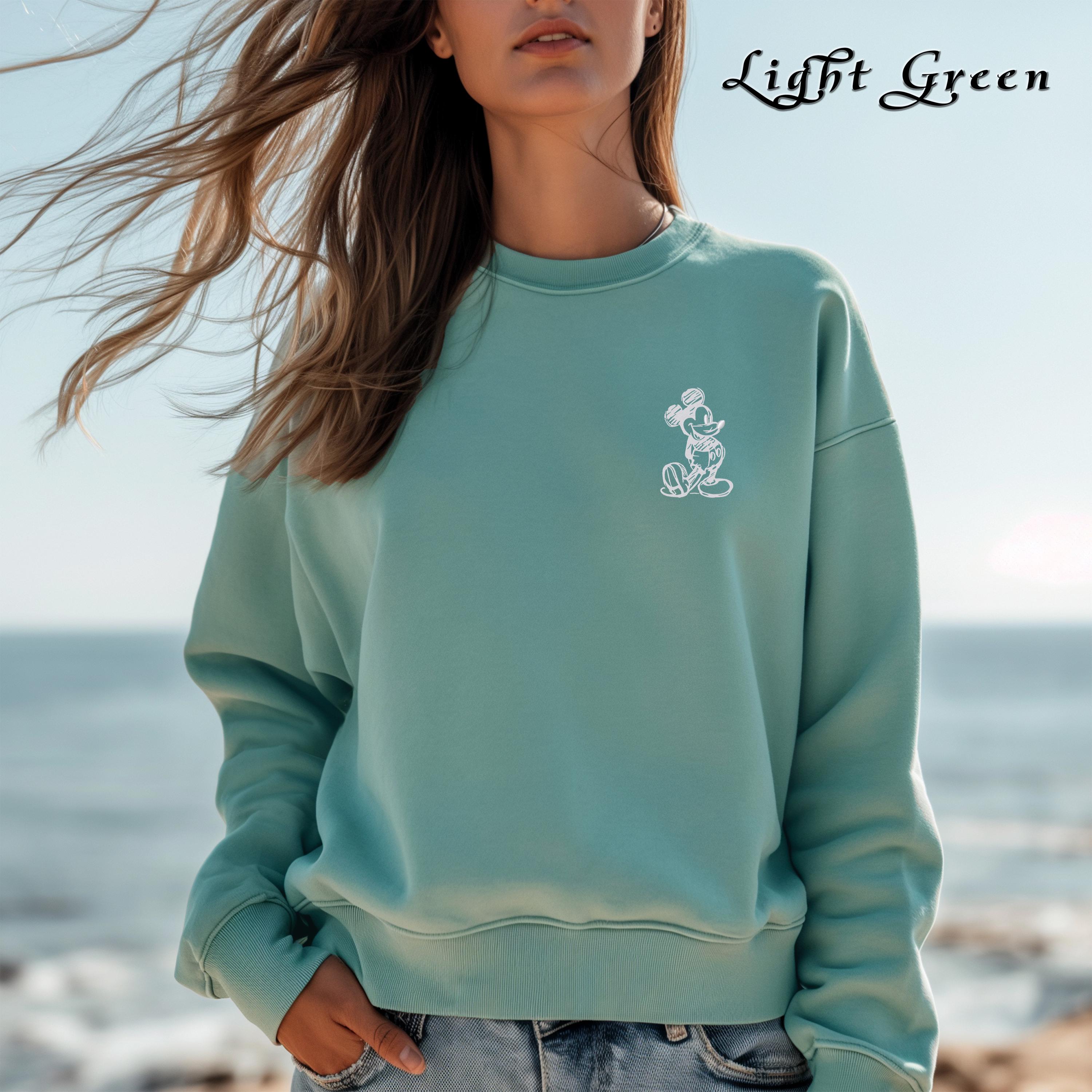 Embroidered Mickey Mouse Sketch Sweatshirt in Comfort Colors – Disney World Vacation and Family Matching Trip Sweater - photo 8